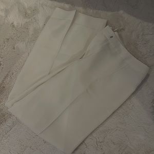 White Wide Leg Trousers